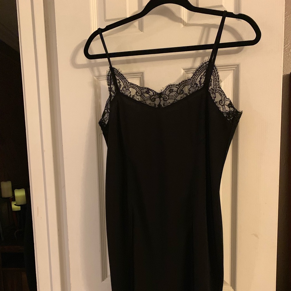 Black mini dress